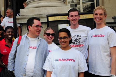 Team Gazette at London Legal Walk 2017